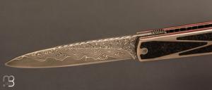    Couteau " Sfilato Sobrio " liner lock par Carlo Cavedon - CavedonArt