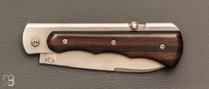   Couteau " Skipper" pliant de Éric Parmentier - Ebène de Macassar