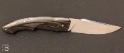 Couteau "Slipjoint" custom par Romain Lopez - Fibre de carbone et RWL-34