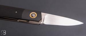  Couteau " Small Gentleman  " custom de Stéphane Sagric - Fatcarbon® Sidecut et lame en RWL34