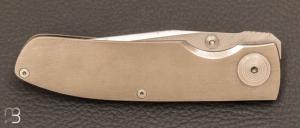 Couteau " Space Knife Walker Design 008 " liner-Lock par Klotzli - Météorite Gibéon