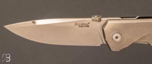 Couteau de poche TRE TITANIUM BLEU par Lionsteel - TRE.BL