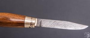  Couteau Tonneau par Jean Michel REMAUD - Gaïac et lame damas