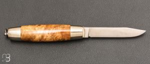 Couteau Tonneau par Jean Michel REMAUD - Loupe de robinier