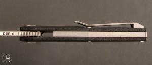 Couteau  "  Vero Axon Liner Lock  " par VERO ENGINEERING - Carbon fiber et M390