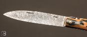 Couteau " Yssingeaux " 2 pièces 12 cm ivoire de mammouth de Robert Beillonnet