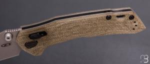   Couteau " ZT.0203GRM390 Duralock " par ZERO TOLERANCE - M390 et micarta
