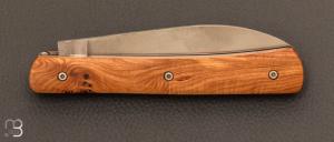  Couteau de poche modèle "Zen" par Berthier - Genévrier et lame inoxydable