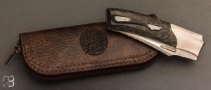 Couteau " custom " de Berthelemy Gabriel - La Forge Agab - Fibre de carbone et RWL34