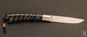 Couteau de poche Armen molaire de mammouth et N690 par Erwan Pincemin