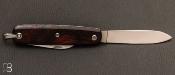 Couteau de poche Canif 2 lames bois de fer par J. Mongin