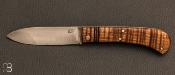 Couteau de poche à cran carré - érable ondé - Pierre Henri Monnet