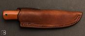 Couteau droit "Hunter" micarta par Don Hanson III