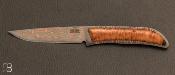 Couteau droit Mcusta MC006DP numéro 50/50 -  Lame damas Mokumé VG10 San Mai - Limited Edition 50 exemplaires