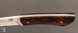   Couteau droit par Nicolas Mestrallet - Atelier du couteau de Vaunaveys - Acier C130 et bois de fer
