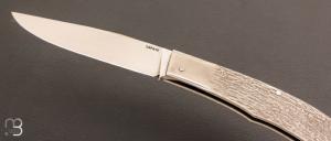 Couteau " slipjoint " full acier par Vincent Lafaye