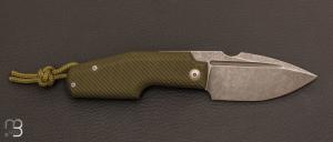 Couteau " Elementak " Od Green G10 et lame en RWL34 stonewash de GTKnives - Thomas Gony