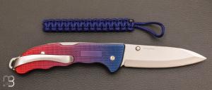 Couteau  " Evoke Alox Blue/Red " Suisse Victorinox - 0.9415.D221