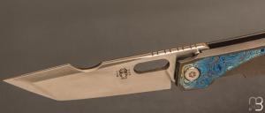    Couteau  " Impulse frame-lock " custom par Torpen Knives - Jérôme Hovaere - Titane / Zircuti et CPM Magnacut