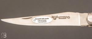   Couteau Laguiole en Aubrac Mammouth Fusion double platines - Acier 12c27 mat