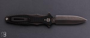    Couteau " Maximus double Edge dagger " par Rick Hinderer - G10 noir et lame en CPM 20CV