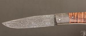   Couteau  " Talar XXL " de Anthony Brochier - Tasmanian blackwood et lame damas