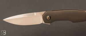  Couteau  "  Xylo " par Thierry Savidan - Titane et RWL-34