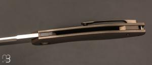   Couteau  "  Xylo " par Thierry Savidan - Titane et RWL-34