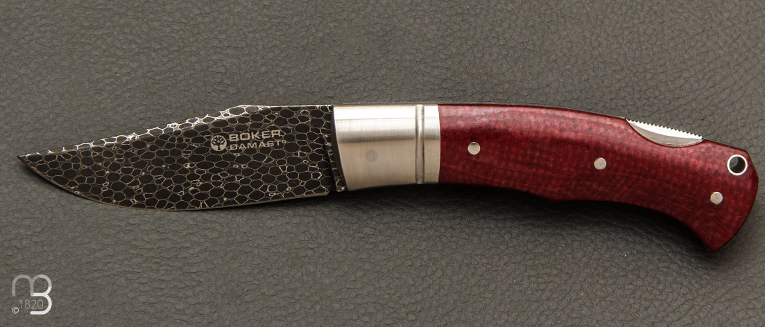 Couteau Bker BOXER Damascus par Raphal Durand 111025