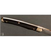 Couteau de poche Le 1820 en corne de zébu et XC75 par Mathieu Herrero