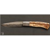 Couteau pliant modèle "Talar" croûte de mammouth et lame san-maï de Anthony Brochier