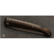Couteau "Le Passager" de Pierre Thomas - Atelier Odae - Snakeskin copper Fatcarbon