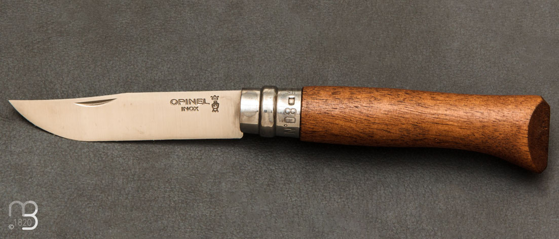 Couteau Opinel n°8 inox noyer