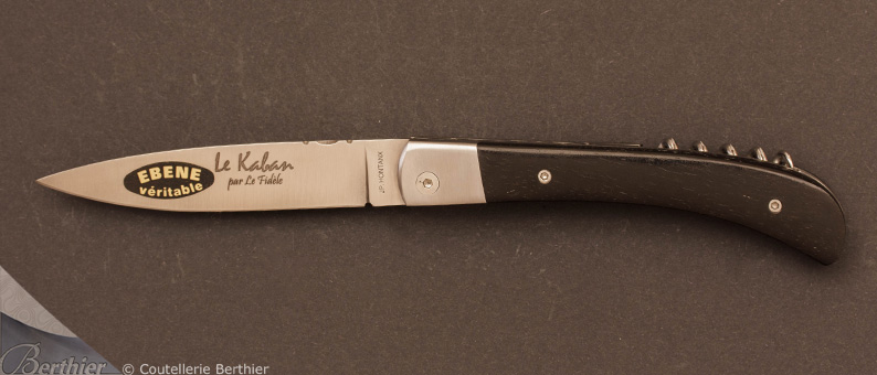 Couteau de poche Kaban Ebène 2 pièces