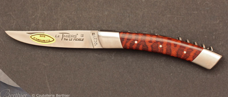 Couteau de poche Le Thiers Tire-bouchon 11cm Amourette par Le Fidèle