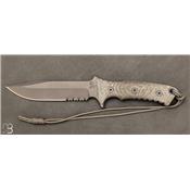 Couteau  "  Pacific Clip Point Serrated Black   " de Chris Reeve - CPM Magnacut