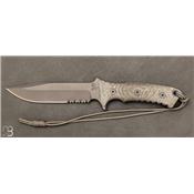 Couteau "   Pacific Clip Point Serrated Black   " de Chris Reeve