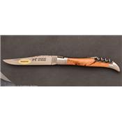 12cm Juniper Laguiole pocket knife with corkscrew