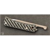  Couteaux Morris Knives Drop Point Carbone gris & Titane