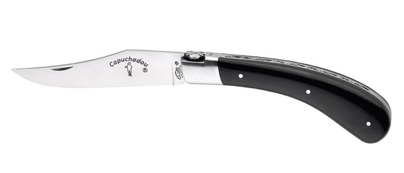 Couteau de poche pliant Capuchadou 10cm Ebène