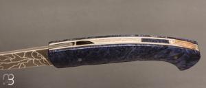Couteau " 1515 collection Globetrotter " par Manu Laplace - Erable négundo stabilisé