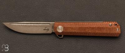 Couteau Böker Plus "Cataclyst Brown Damascus"  - 01BO479DAM