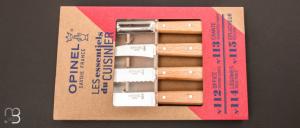 Coffret de couteaux de cuisine Opinel Les essentiels hêtre naturel