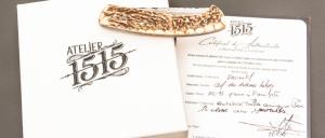 Couteau 1515 de poche collection " Primitive " par Manu Laplace - Bois de cerf et lame XC75 