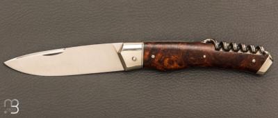   Couteau " 1820 2 pièces " custom par Mathieu Herrero - Bois de fer et lame en 14C28N