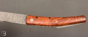Couteau " Aigà " custom de Pierre Thomas - Atelier Odae - Loupe de bois de fer