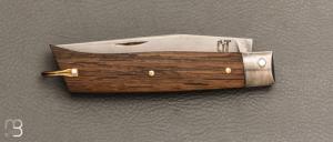    Couteau " Alpin " pliant par Tanguy Coillot - Chêne et lame en XC100