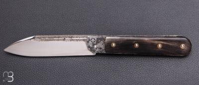   Couteau  " Rouennais " de Martin Mougeot Bohers - Corne de buffle et C130