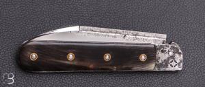   Couteau  " Rouennais " de Martin Mougeot Bohers - Corne de buffle et C130