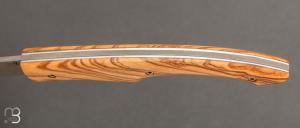   Couteau " Amorce " de Alexandre VALLET - Bois d'olivier et 14c28n